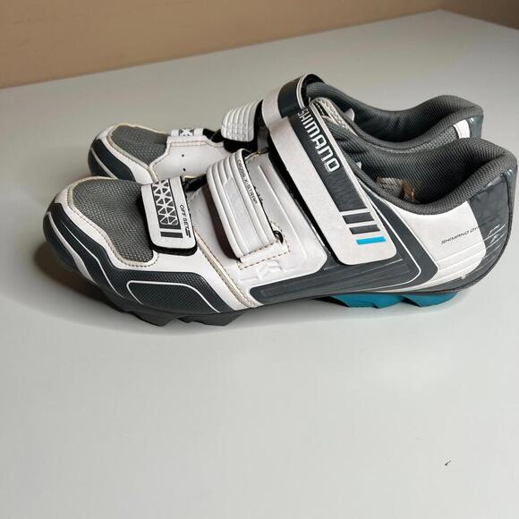 Shimano Dynalast Women’s SPD Cycling Shoes White Gray Size 42 EU MTB Road Bike - Picture 8 of 12